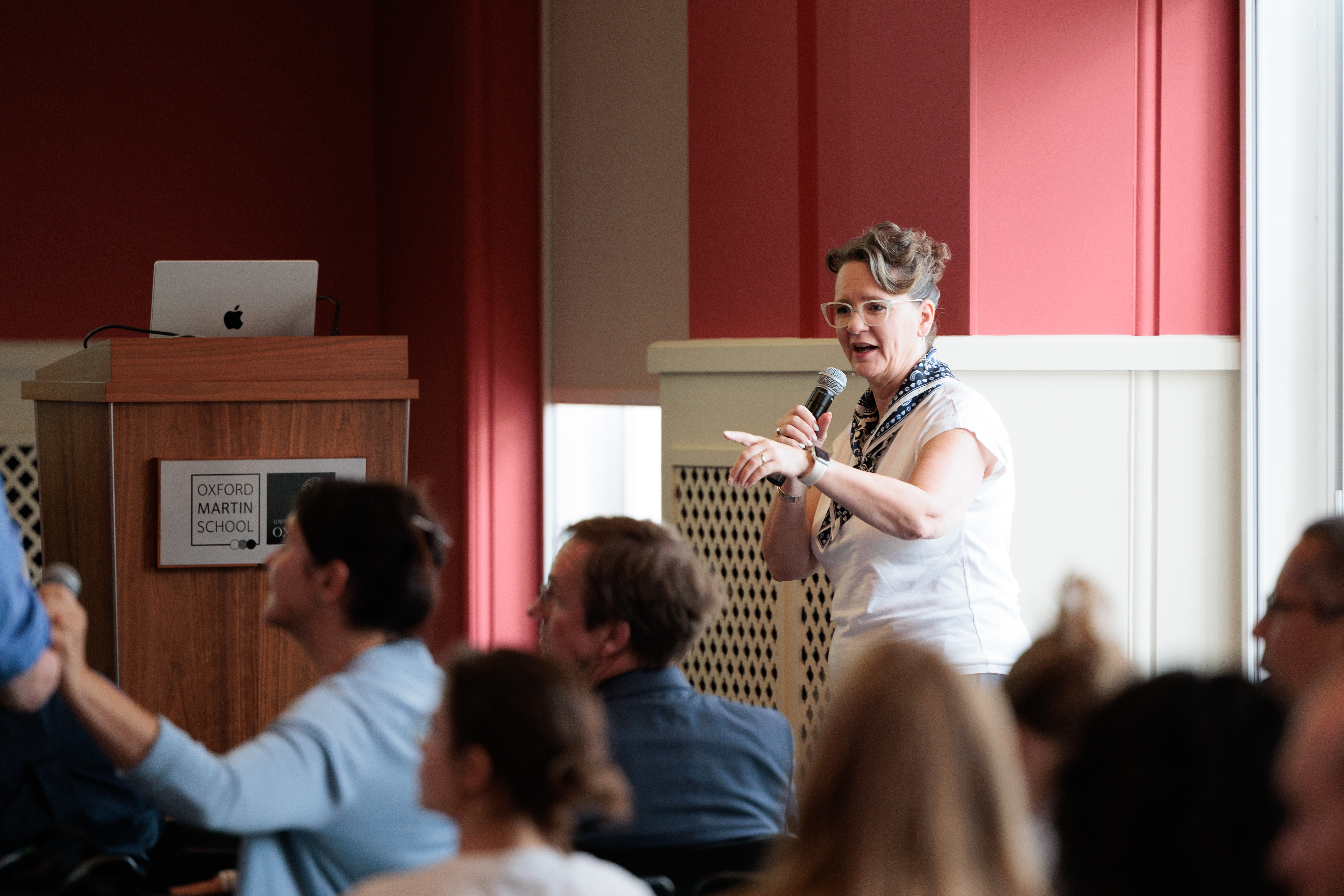 LCDS Director Melinda Mills chairing a session.