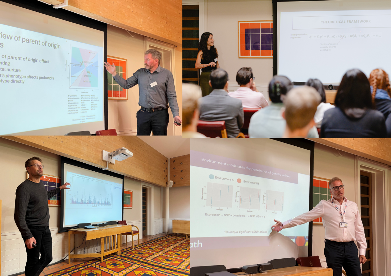 Instructors teaching in front of classroom