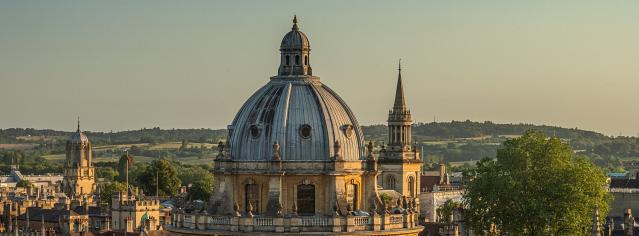 An aerial view of the Radcliffe Camera