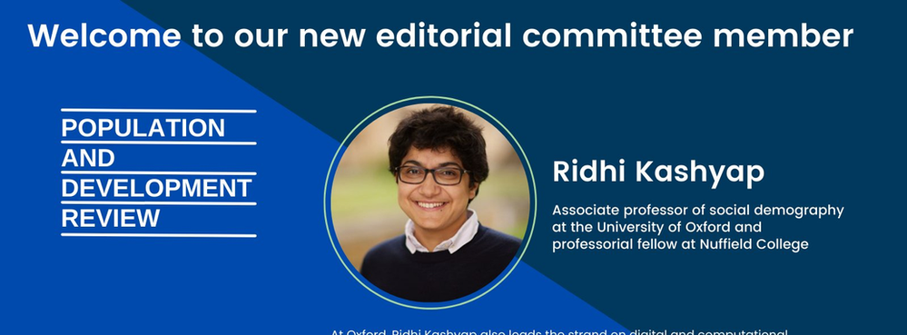 Ridhi appointed as new Editorial Committee member