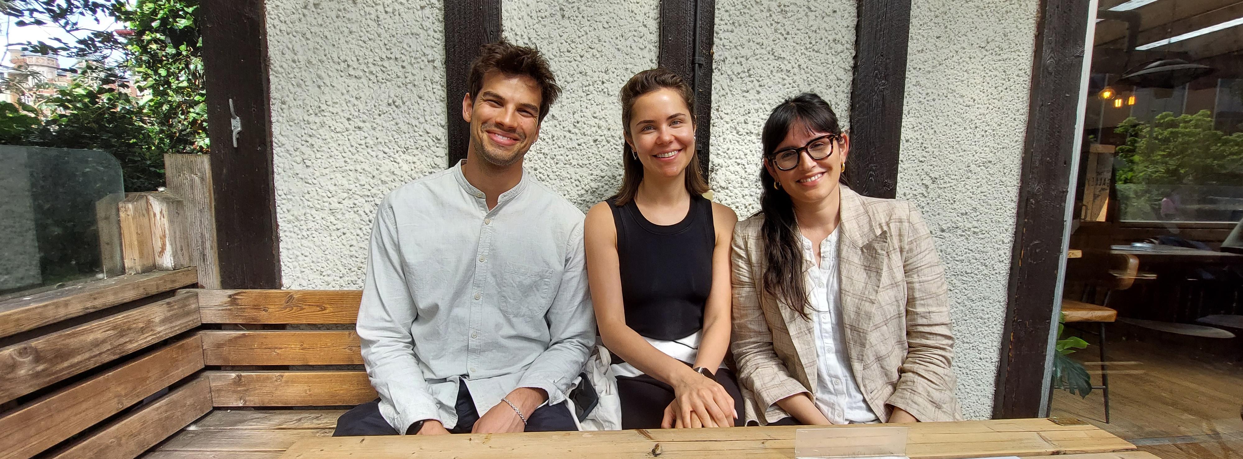 Farewell photo of Postdoctoral Researchers: Arun Frey, Daniela Urbina and Ramina Sotoudeh