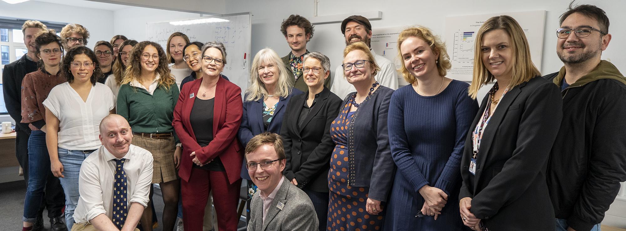 Researchers from the Leverhulme Centre for Demographic Science with members of the Leverhulme Trust