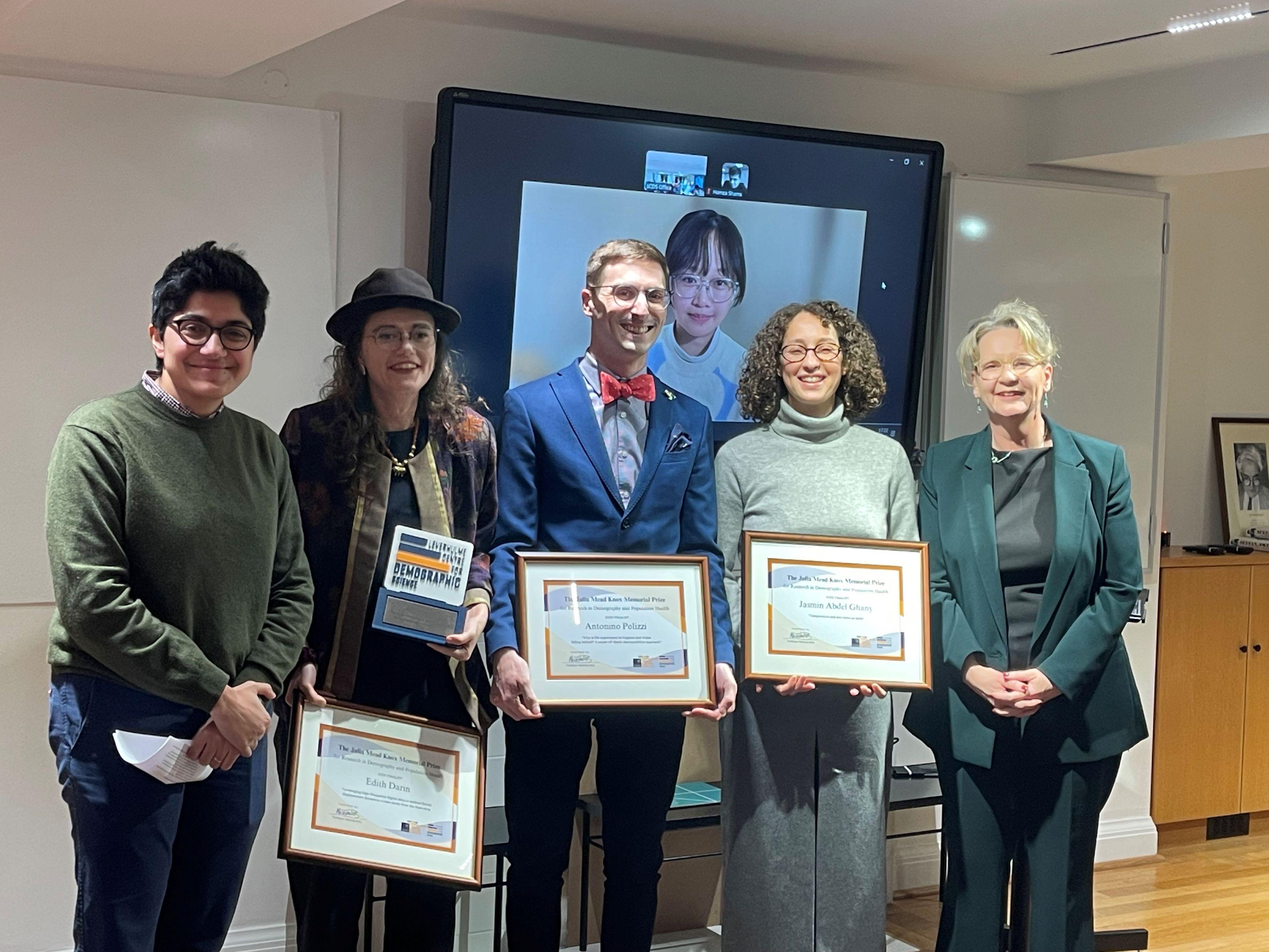 The Leverhulme Centre for Demographic Science (LCDS) is pleased to announce the winners of the 2025 Julia Mead Knox Memorial Prize for outstanding PhD work in the area interdisciplinary demographic research. 