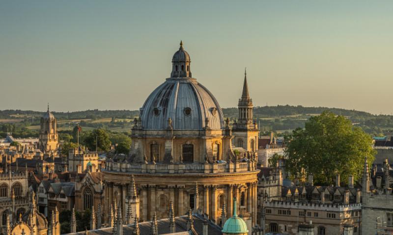 An aerial view of the Radcliffe Camera