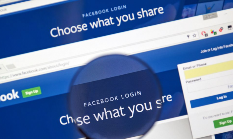 Sceenshot of Facebook