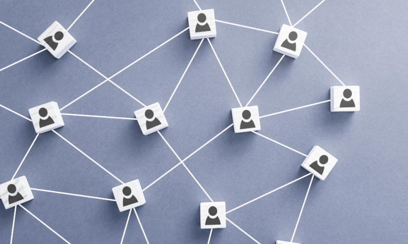 Network of people icons and text 'New tool to explore and visualise inequalities across Europe'